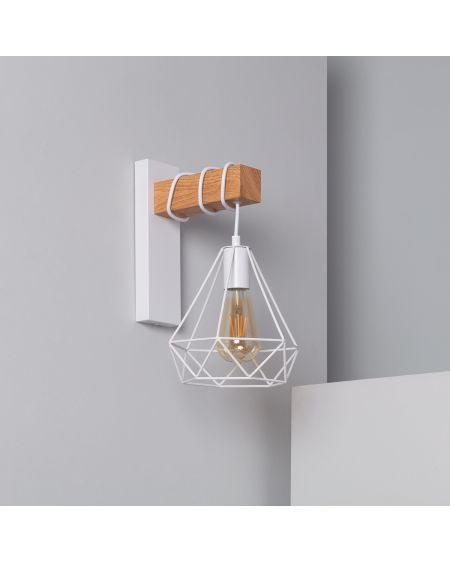 Lampe Murale Métal et Bois Sardo