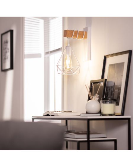 Lampe Murale Métal et Bois Sardo