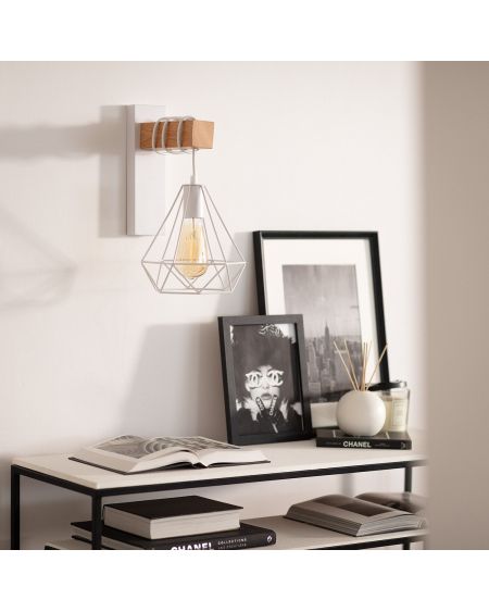Lampe Murale Métal et Bois Sardo