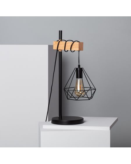 Lampe à Poser Bois et Métal Sardo