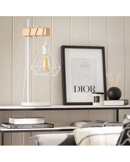 Lampe à Poser Bois et Métal Sardo
