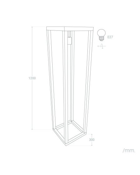 Lampadaire Bois Coba