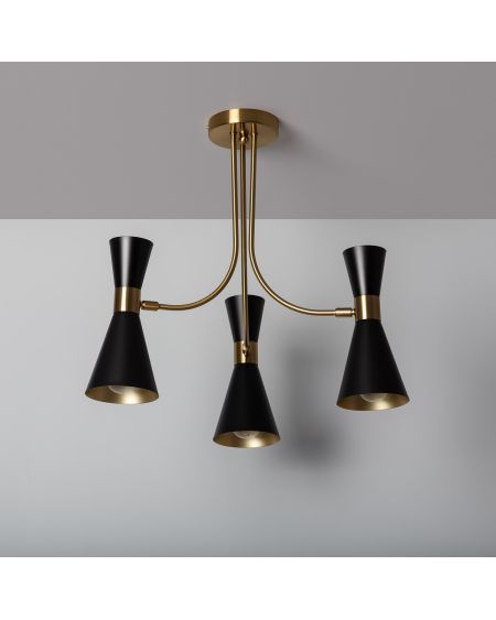 Plafonnier Métal Jigger 3 Spots