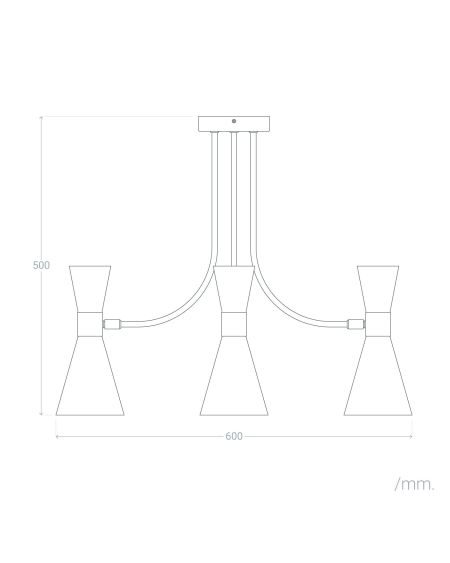 Plafonnier Métal Jigger 3 Spots