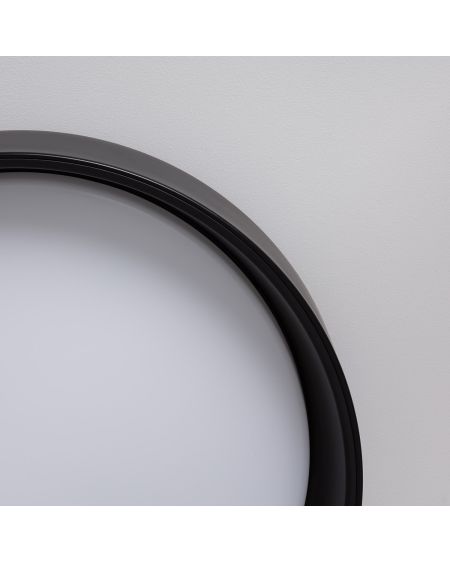 Plafonnier LED 20W Rond Ø450 mm Métal CCT Sélectionnable Noir Design