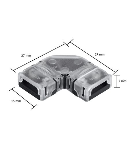 Connecteur HIPPO en L pour Ruban LED IP20