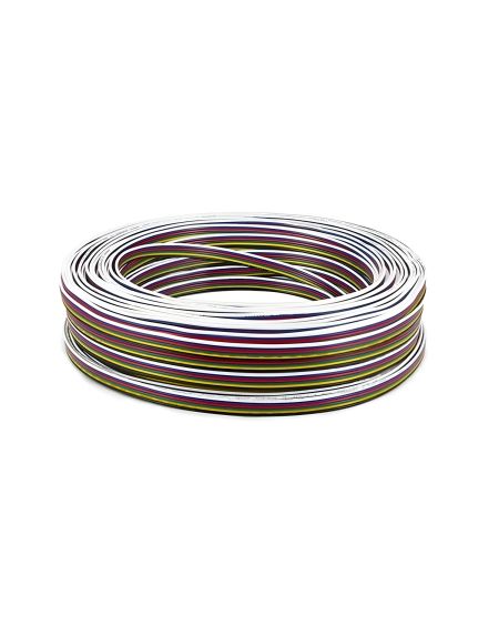Rouleau 100m Gaine Câble Électrique Plat 0.5mm² pour Ruban LED