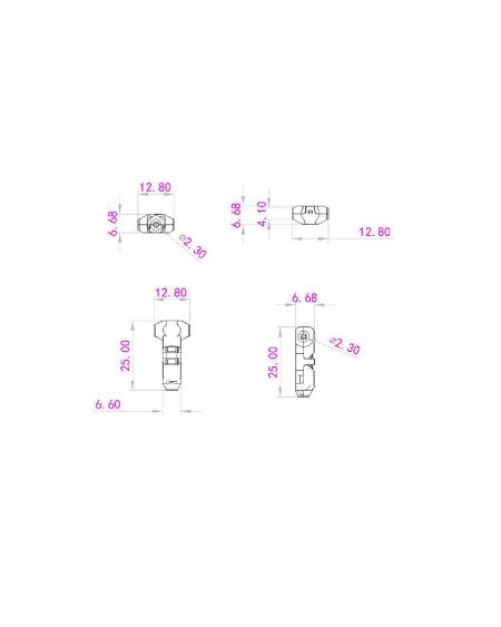 Connecteur Type T 1 Pôle pour Câble Non Dénudé de 0,5mm pour Ruban LED IP40