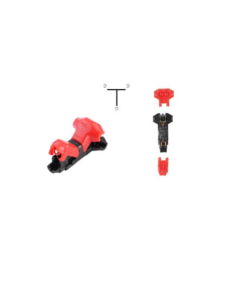 Connecteur Type T 1 Pôle pour Câble Non Dénudé de 0,5mm pour Ruban LED IP40