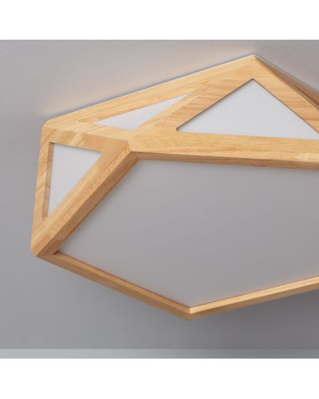 Plafonnier LED Bois CCT Sélectionnable Altigen 20W