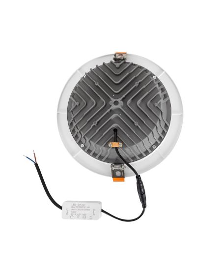Spot LED Downlight COB Rond 30W Coupe Ø 200mm