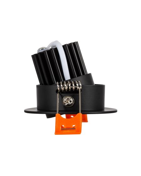 Spot LED Downlight COB Rond Orientable 5W Noir CRI92 Expert Color No Flicker Coupe Ø 55mm