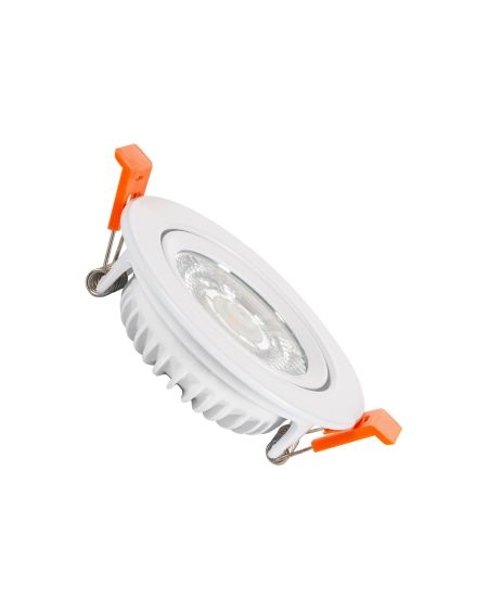 Spot LED Downlight Superslim COB LIFUD Rond Orientable 5W Blanc CRI90 Expert Color No Flicker Coupe Ø 75mm