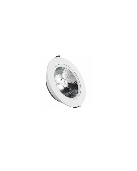 Spot LED Downlight Superslim COB LIFUD Rond Orientable 5W Blanc CRI90 Expert Color No Flicker Coupe Ø 75mm