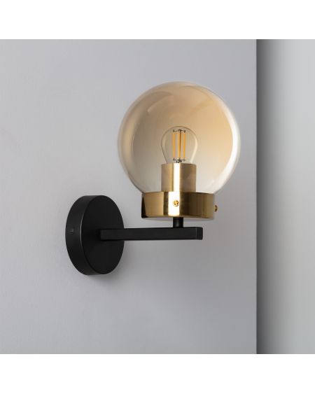 Lampe Murale Métal et Verre Cawu