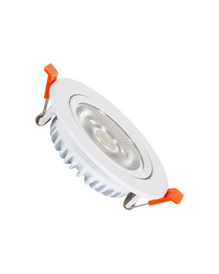 Spot LED Downlight Superslim COB LIFUD Rond Orientable 10W Blanc CRI90 Expert Color No Flicker Coupe Ø 90mm