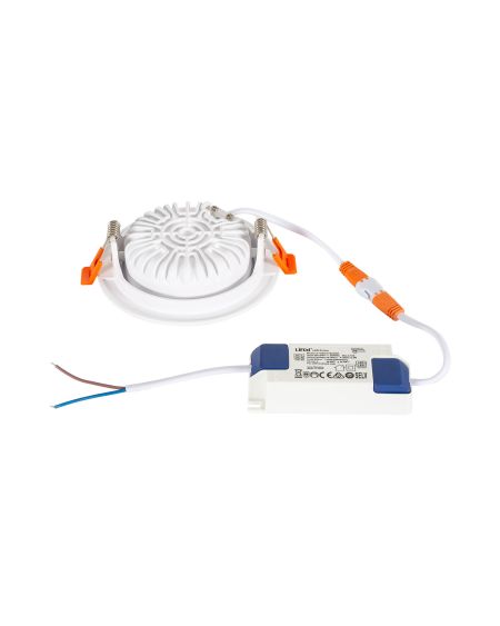 Spot LED Downlight Superslim COB LIFUD Rond Orientable 15W Blanc CRI90 Expert Color No Flicker Coupe Ø 100mm