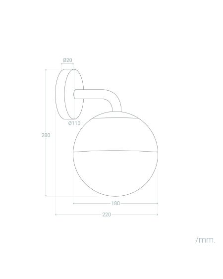Lampe Murale Extérieure Métal Bolus