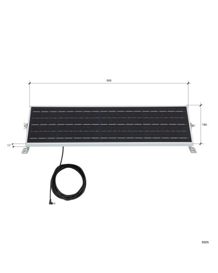 Réglette Étanche LED 20W 62.5cm Solaire IP65