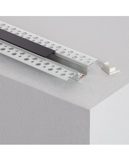 Profilé Aluminium Encastré dans Plâtre / Placo 2m pour Ruban LED
