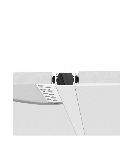 Profilé Aluminium avec Capot Continu Intégration dans Plâtre / Placo pour Ruban LED Jusqu'à 15mm