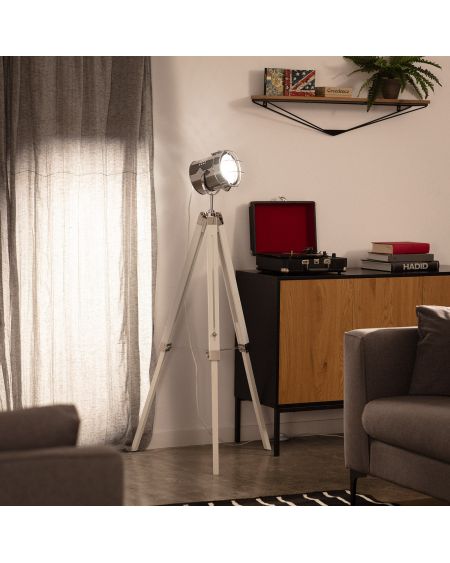 Lampadaire Bois et Métal Turea