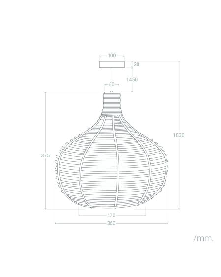 Suspension Bambou Yantai