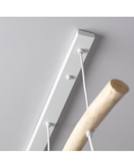 Suspension Rotin et Bois Linfen