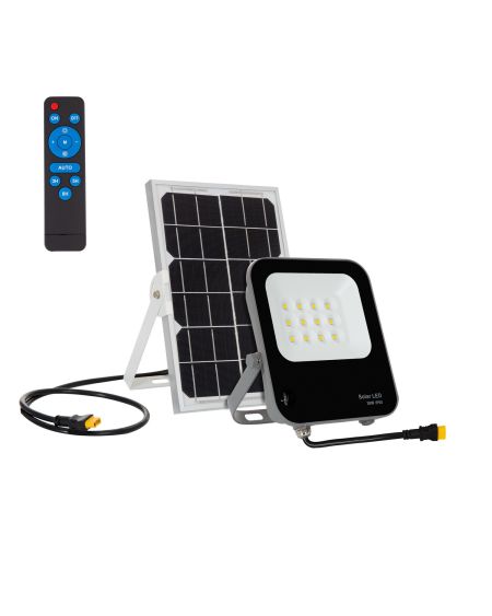 Projecteur LED Solaire 30W 170lm/W IP65 avec Télécommande