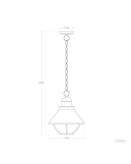 Suspension Extérieure Métal Valera