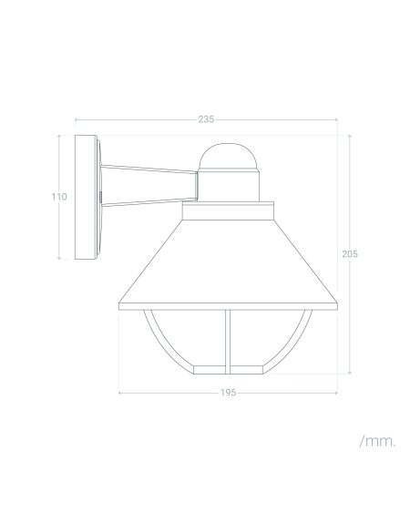Lampe Murale Extérieure Aluminium Valera