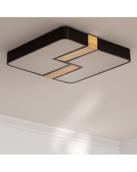 Plafonnier LED Carré Métal 35W CCT Sélectionnable Brusk 480x480 mm