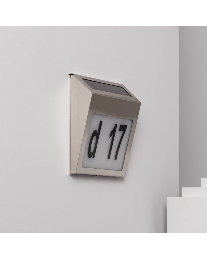 Applique Murale LED Extérieure Solaire Barua pour Numérotation de Maisons
