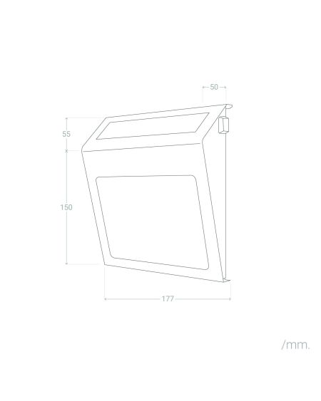 Applique Murale LED Extérieure Solaire Barua pour Numérotation de Maisons