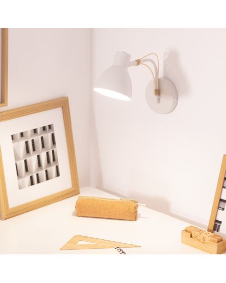 Lampe Murale Bois et Métal Cubal