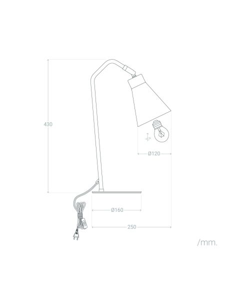Lampe de Bureau Flex Métal Talda