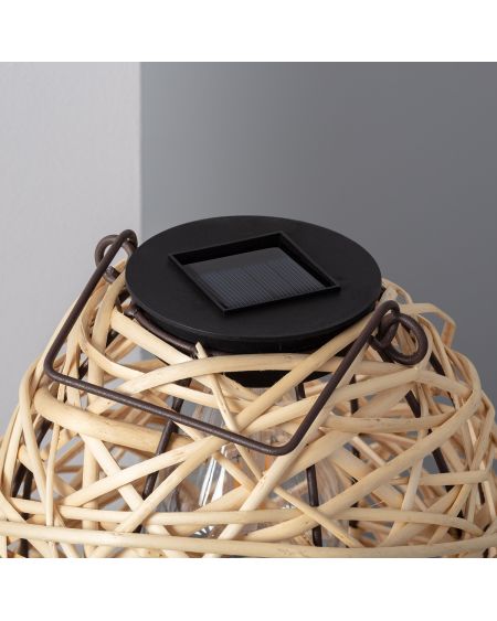 Lampe à Poser LED Extérieure Solaire Rotin Baihar