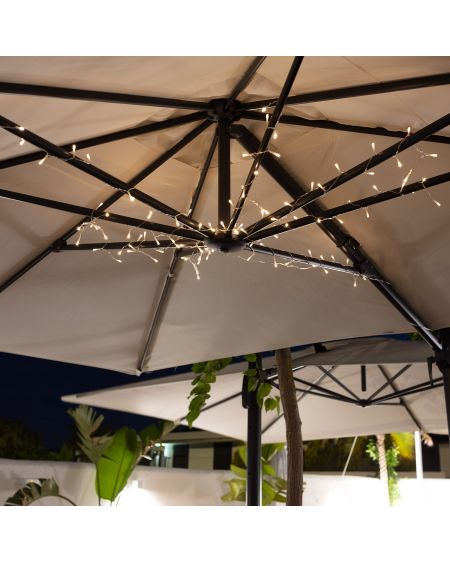 Guirlande LED à Piles pour Parasol 1m
