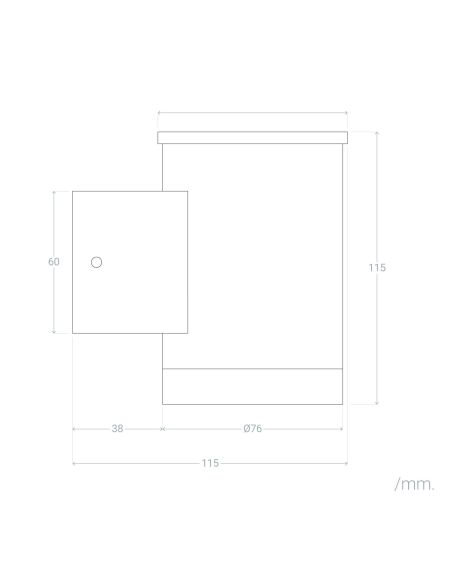 Applique Murale LED Extérieure Solaire Aluminium Bekitro
