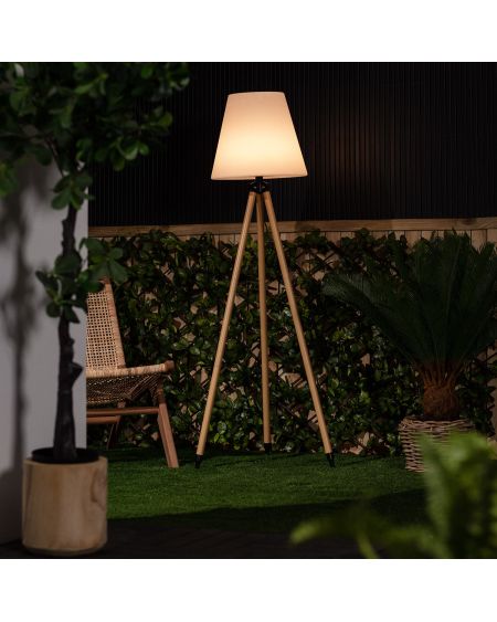 Lampadaire LED Extérieur Solaire Métal RGB Kefre avec Batterie USB Rechargeable