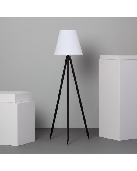 Lampadaire LED Extérieur Solaire Métal RGB Kefre avec Batterie USB Rechargeable