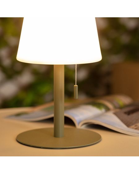 Lampe à Poser LED Portative Aluminium Extérieure 2.6W Epinay avec Batterie Rechargeable