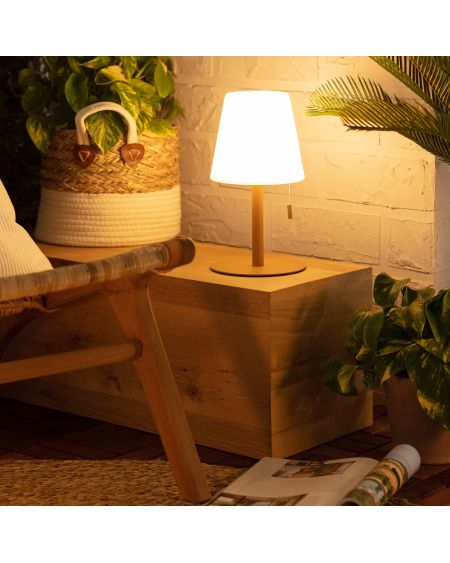 Lampe à Poser LED Portative Aluminium Extérieure 2.6W Epinay avec Batterie Rechargeable