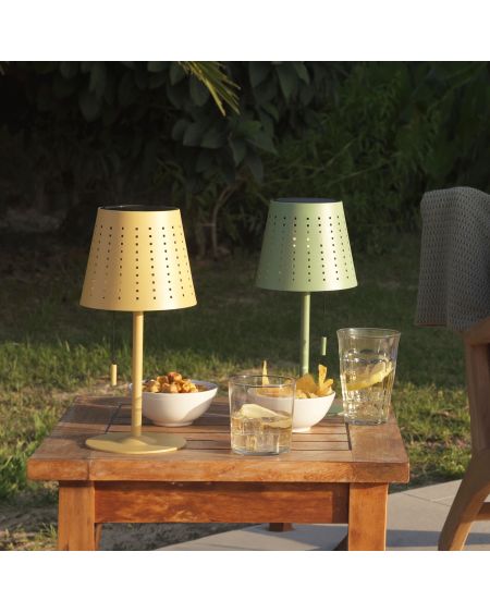 Lampe à Poser LED Extérieure Solaire 3W Portative Banate avec Batterie Rechargeable