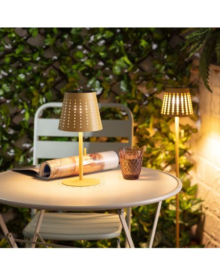 Lampe à Poser LED Extérieure Solaire 3W Portative Banate avec Batterie Rechargeable
