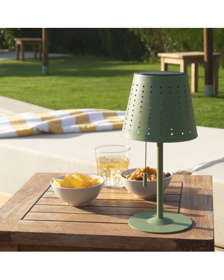 Lampe à Poser LED Extérieure Solaire 3W Portative Banate avec Batterie Rechargeable