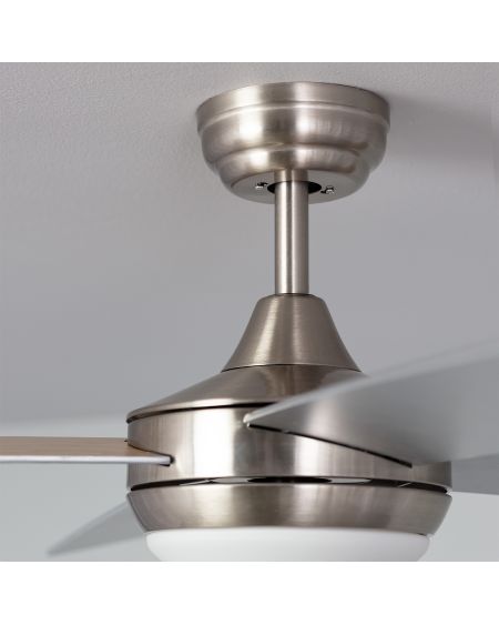Ventilateur de Plafond LED Silencieux Navy Niquel 132cm Moteur DC