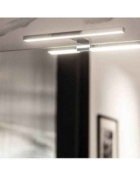 Applique LED Salle de Bain Carl 5W Argentée pour Miroir