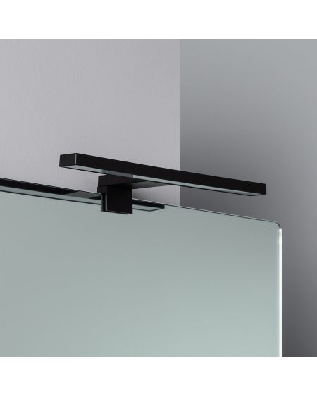 Applique LED Salle de Bain 5W Carl Noire pour Miroir