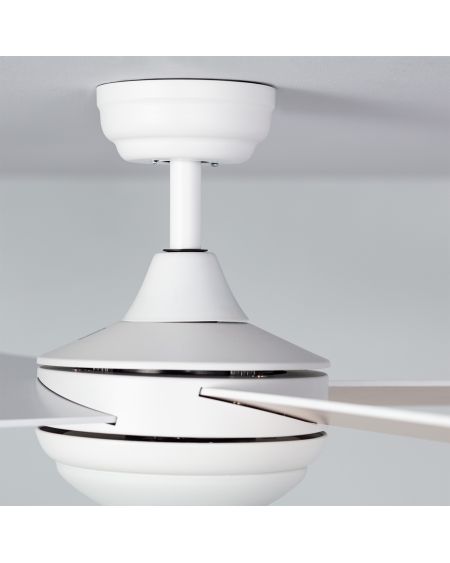 Ventilateur de Plafond LED Silencieux Navy Blanc 132cm Moteur DC